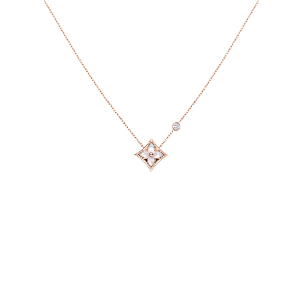 COLLAR LV FLOWER ROSE-GOLD