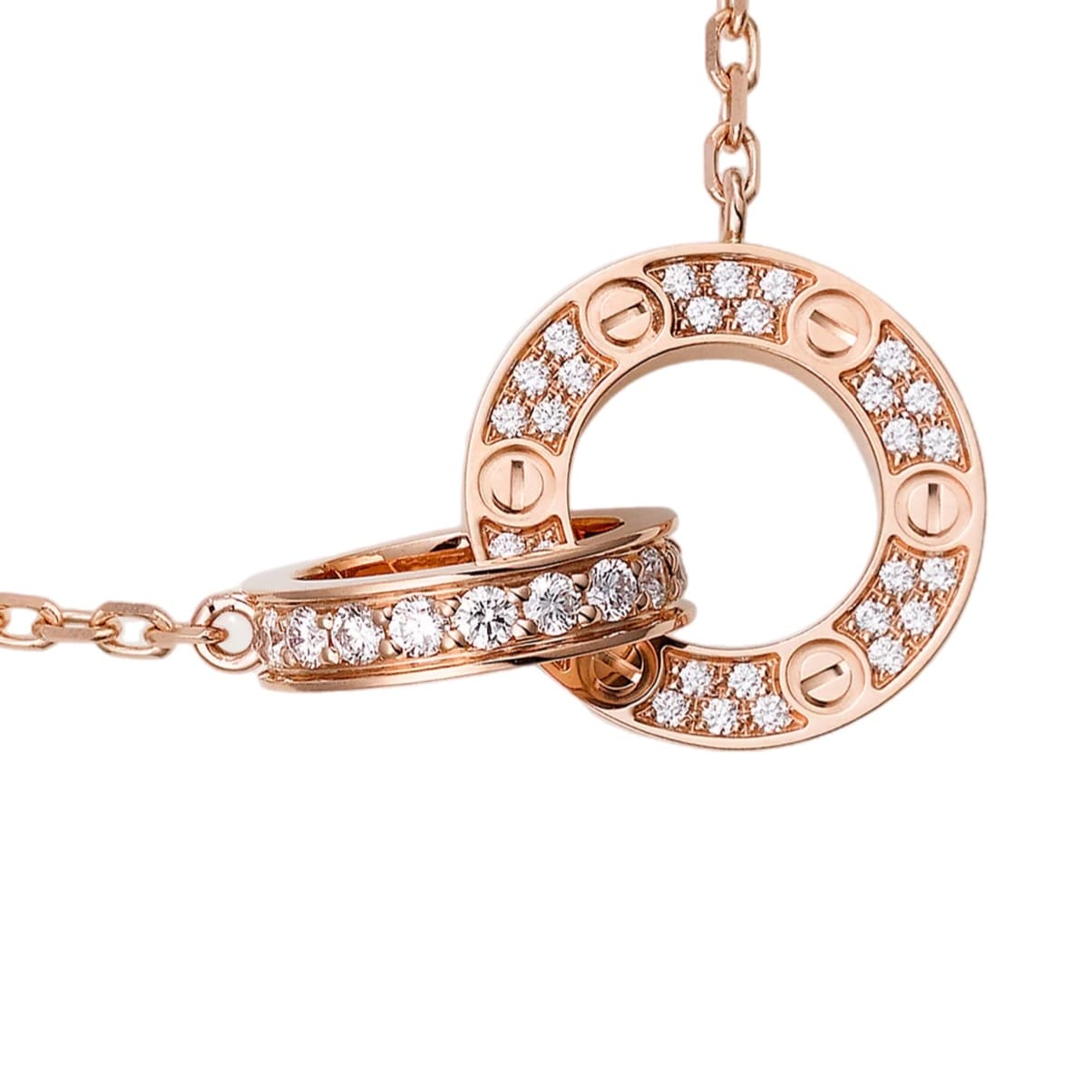 COLLAR LOVE-LOVE ROSE GOLD CON MZ