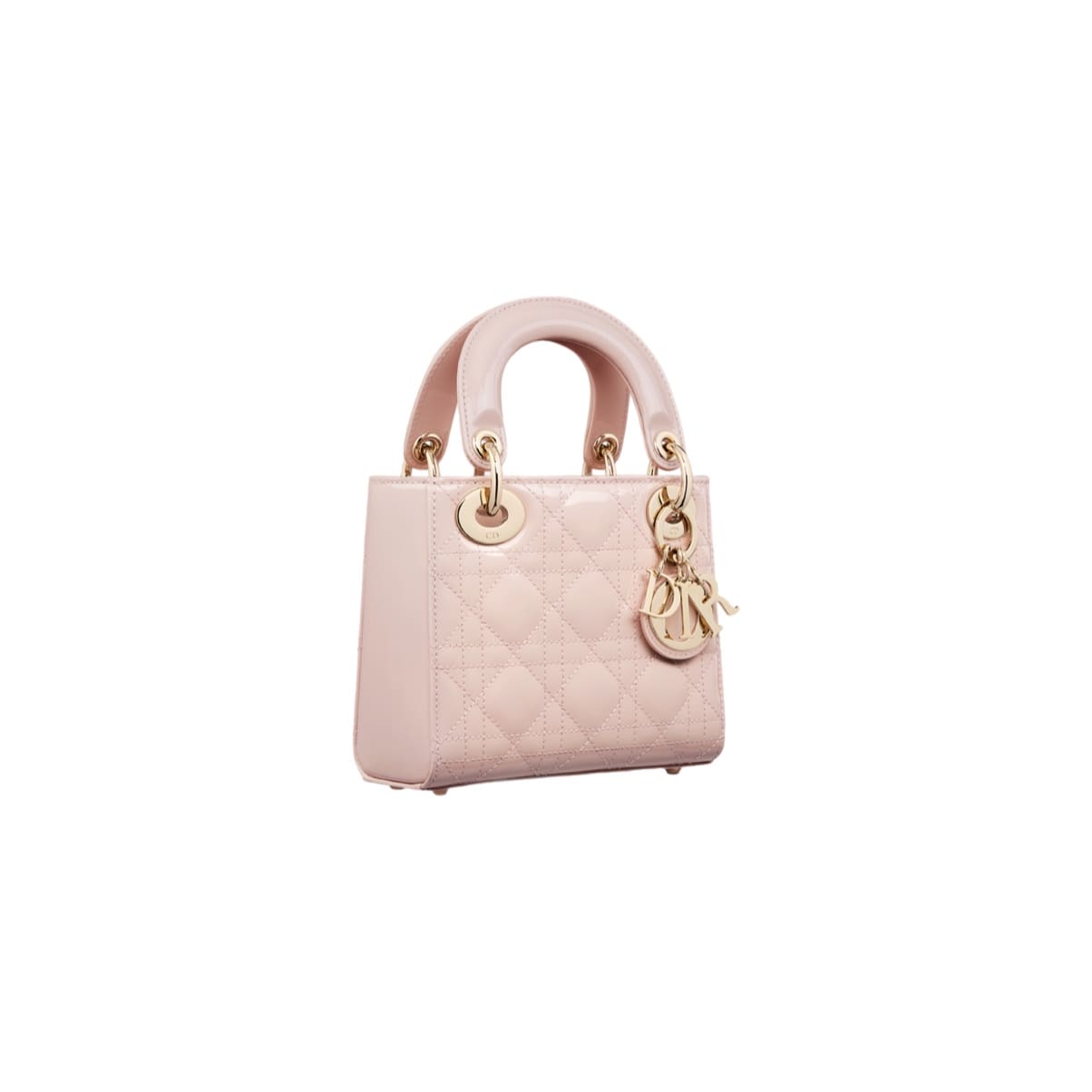 BOLSO LADY D CHAROL DUSTY PINK