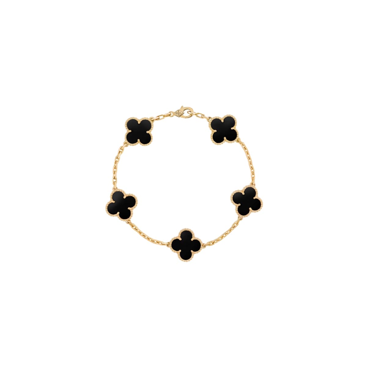 PULSERA TRÉBOL GOLD-BLACK VF