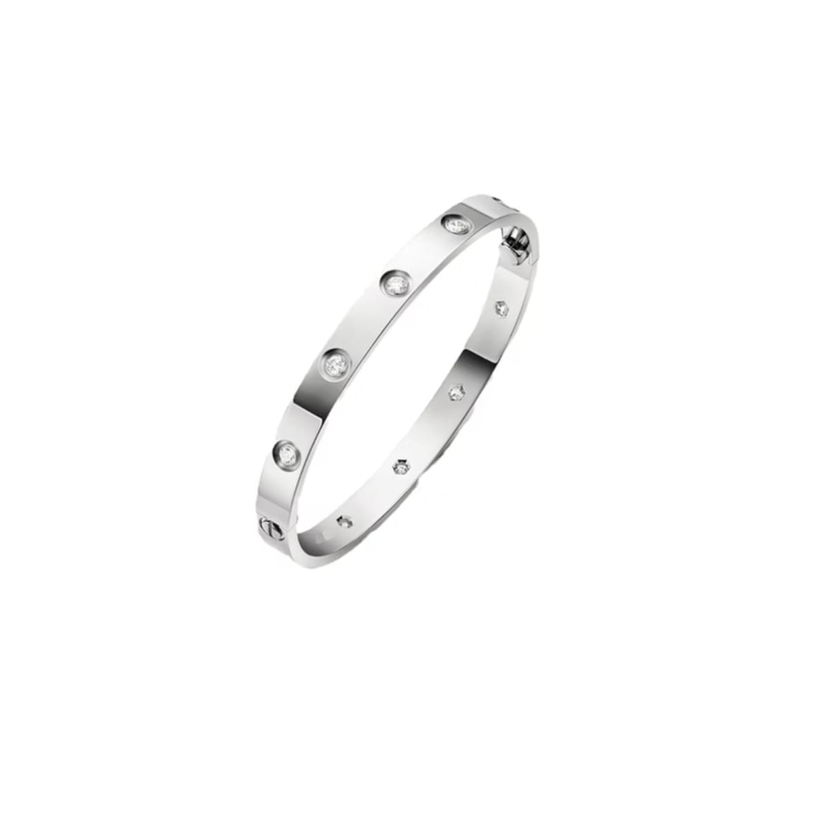 PULSERA LOVE CON ZIRCONIAS SILVER