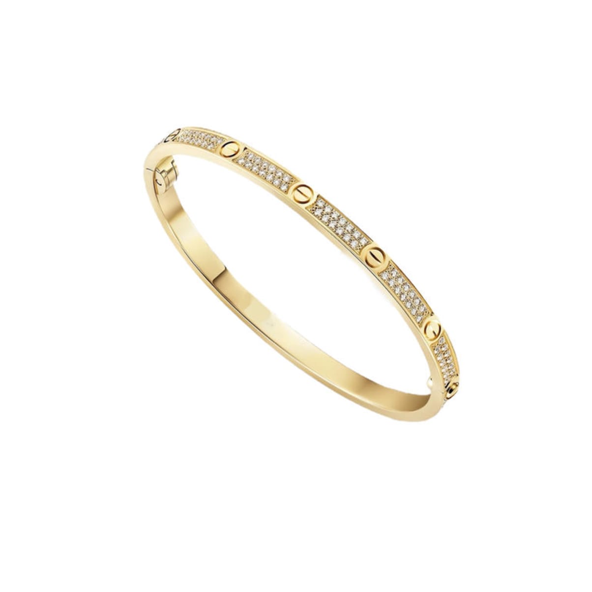 PULSERA LOVE DELGADA GOLD CON MICRO ZIRCONIAS