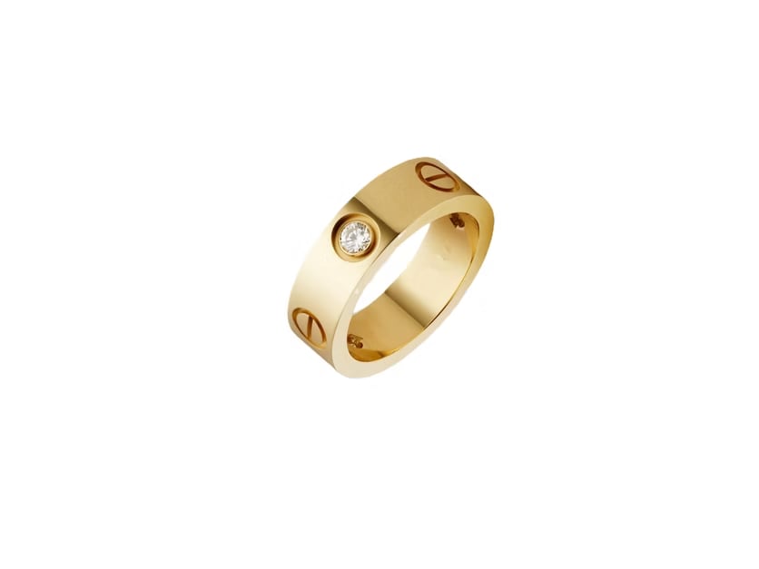 ANILLO LOVE GOLD ANCHO CON ZIRCONIA