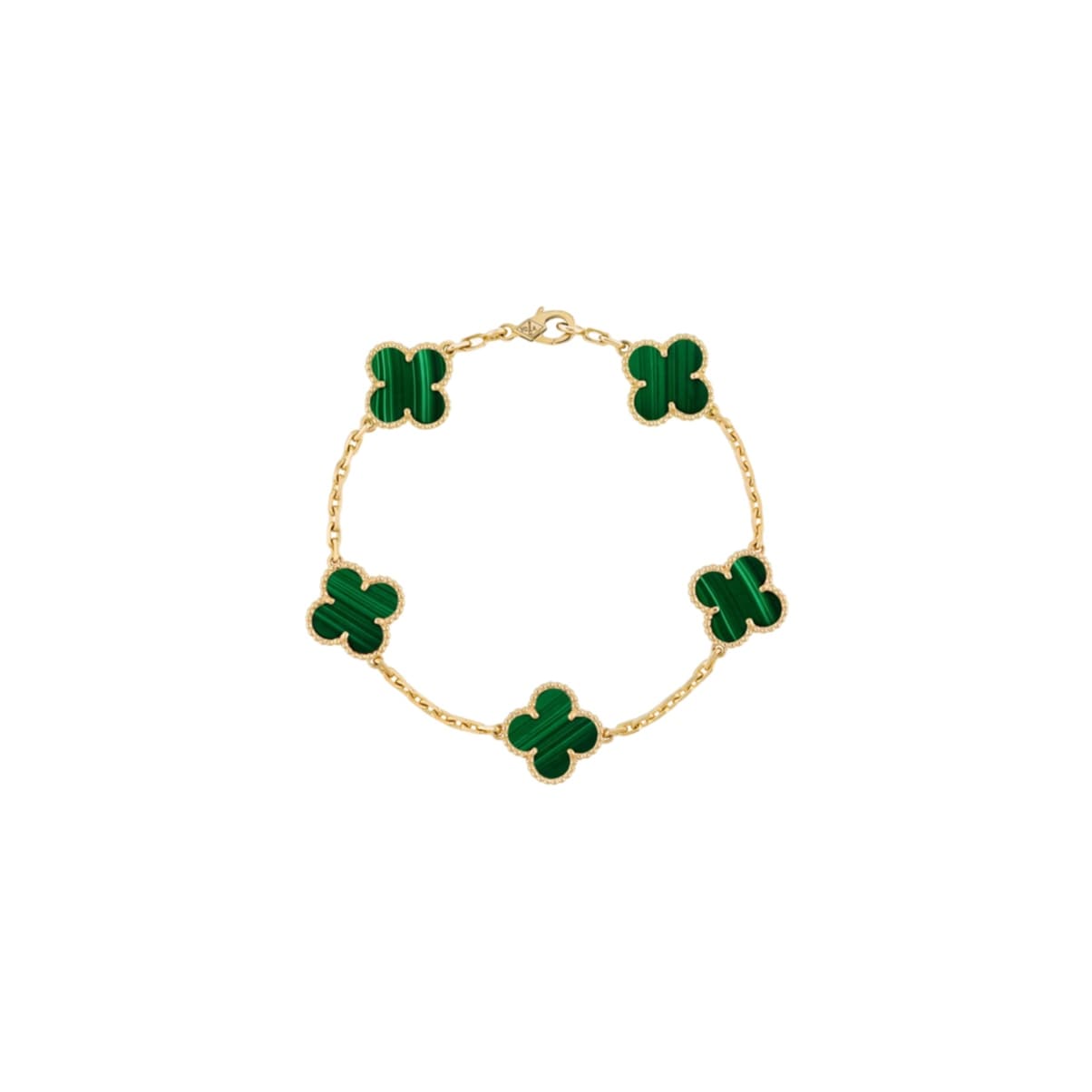 PULSERA TRÉBOL GOLD-GREEN VF