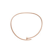 COLLAR CLAVO ROUND ROSEGOLD