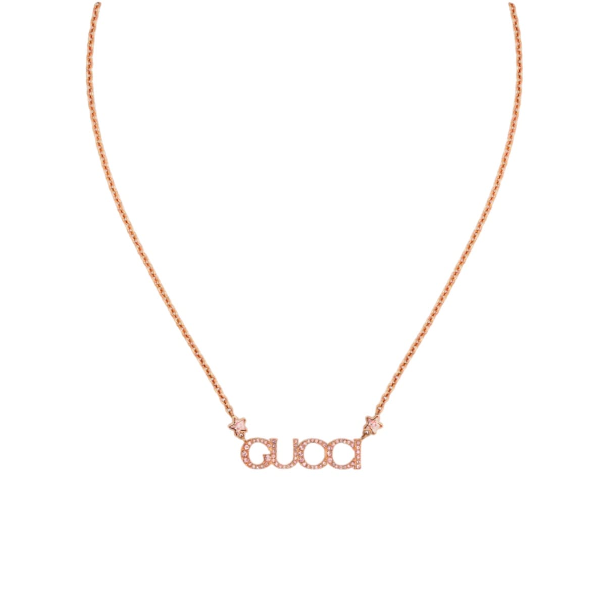 COLLAR GC LETTERS ROSEGOLD