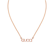 COLLAR GC LETTERS ROSEGOLD