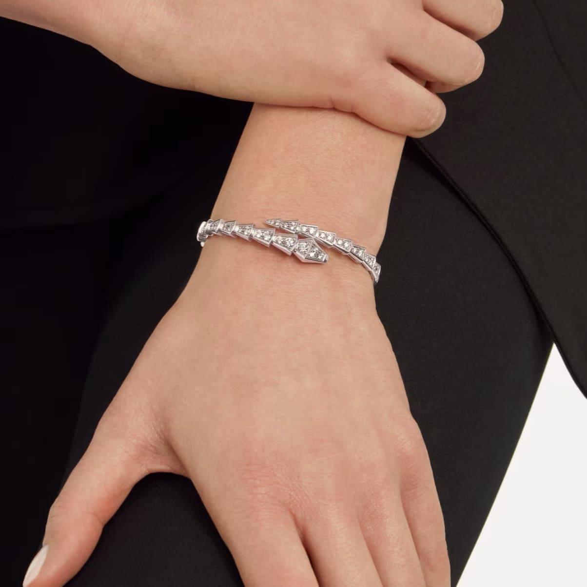 PULSERA SERPENTI SILVER CON ZIRCONIA