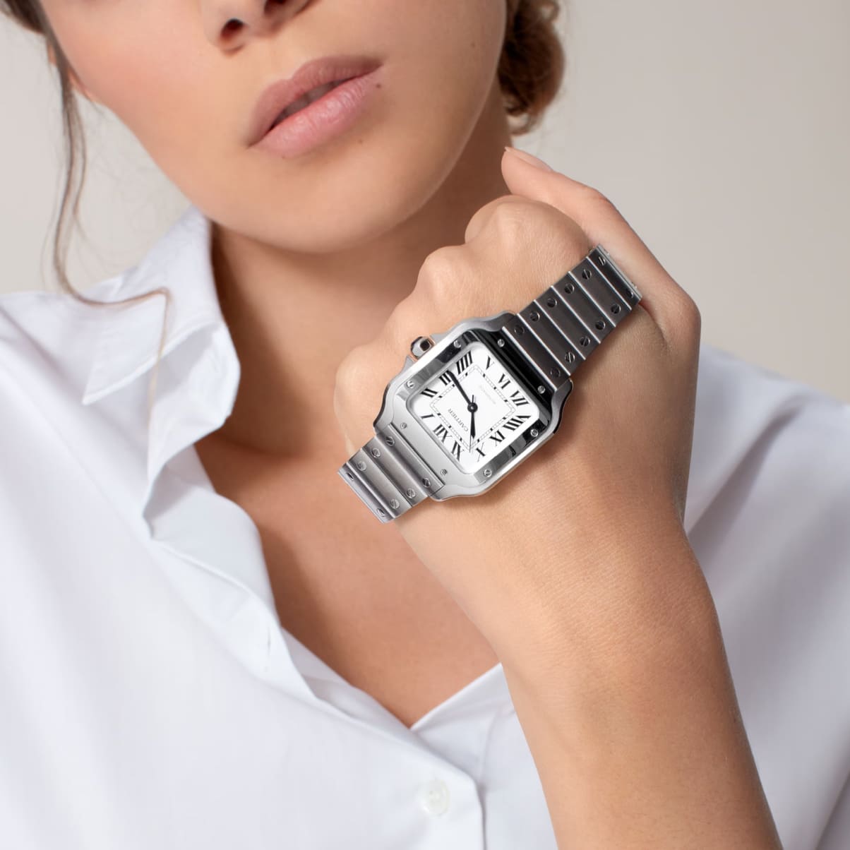 RELOJ SANTOS SILVER