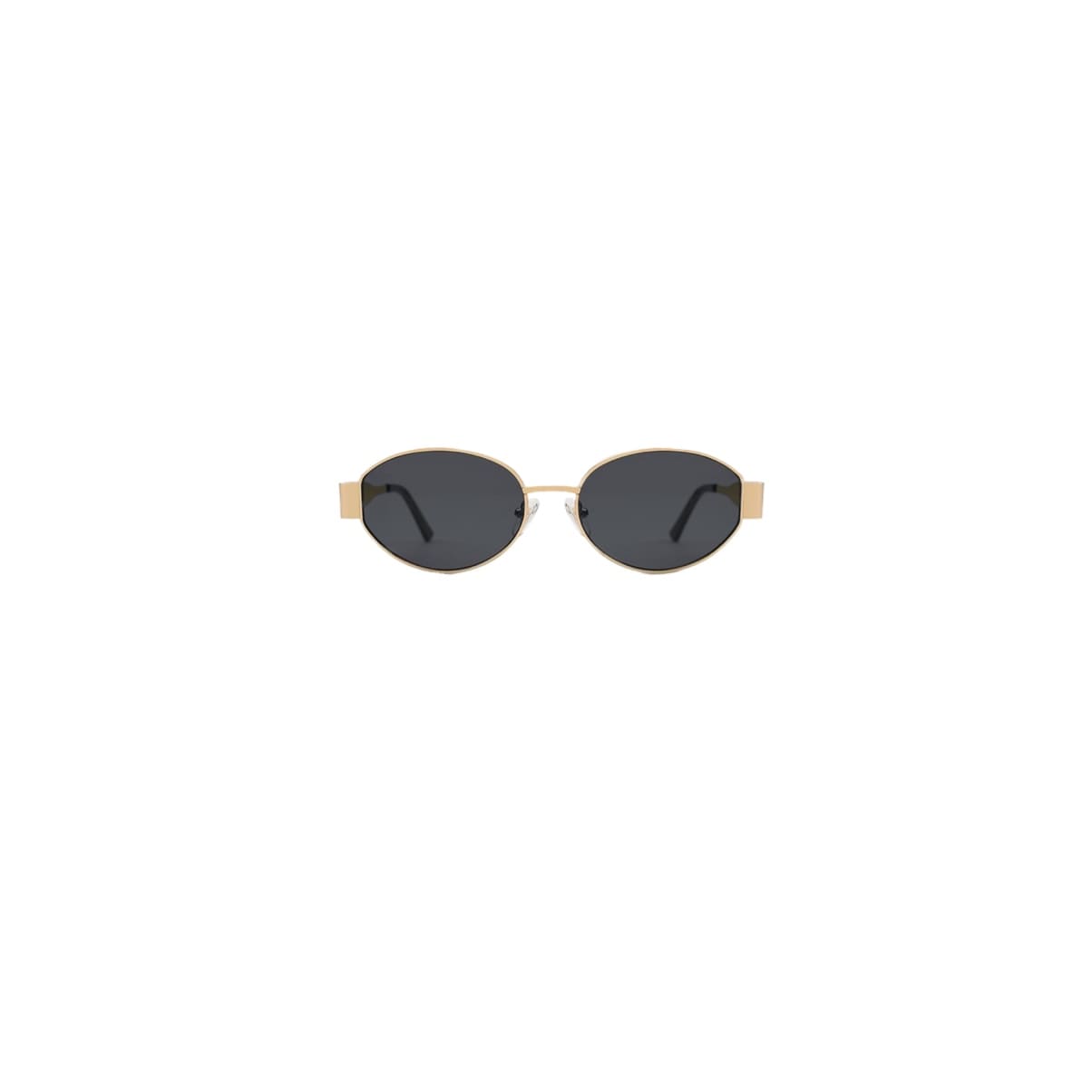 LENTES C OVAL GOLD BLACK