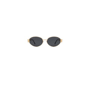 LENTES C OVAL GOLD BLACK