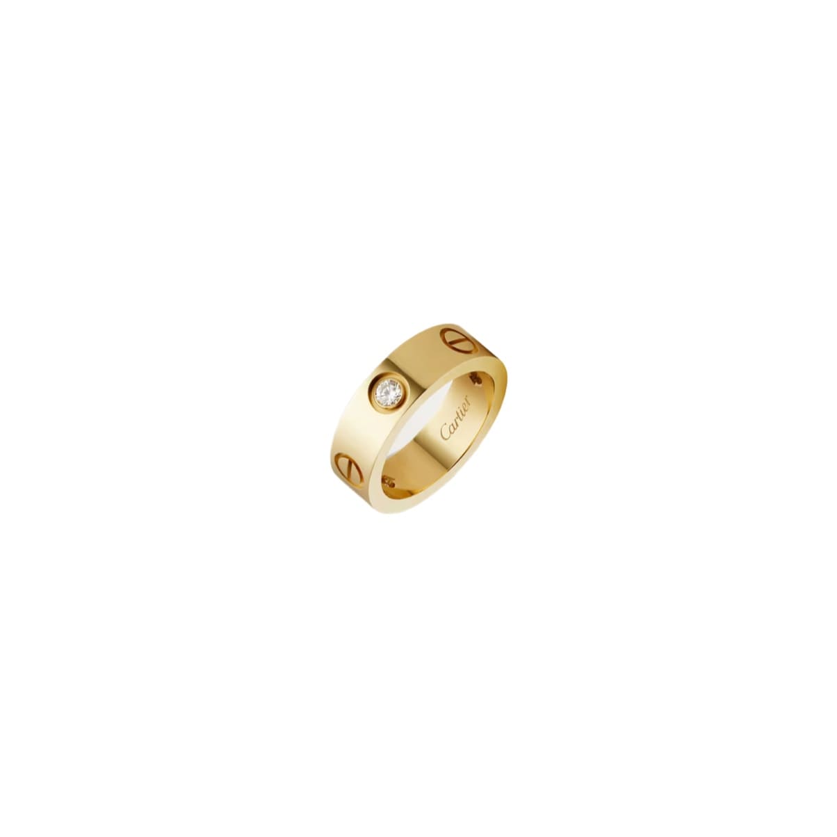 ANILLO LOVE GOLD ANCHO CON ZIRCONIA