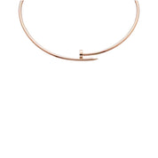 COLLAR CLAVO ROUND ROSEGOLD