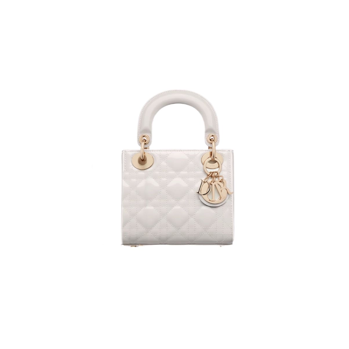 BOLSO LADY D CHAROL OFF WHITE