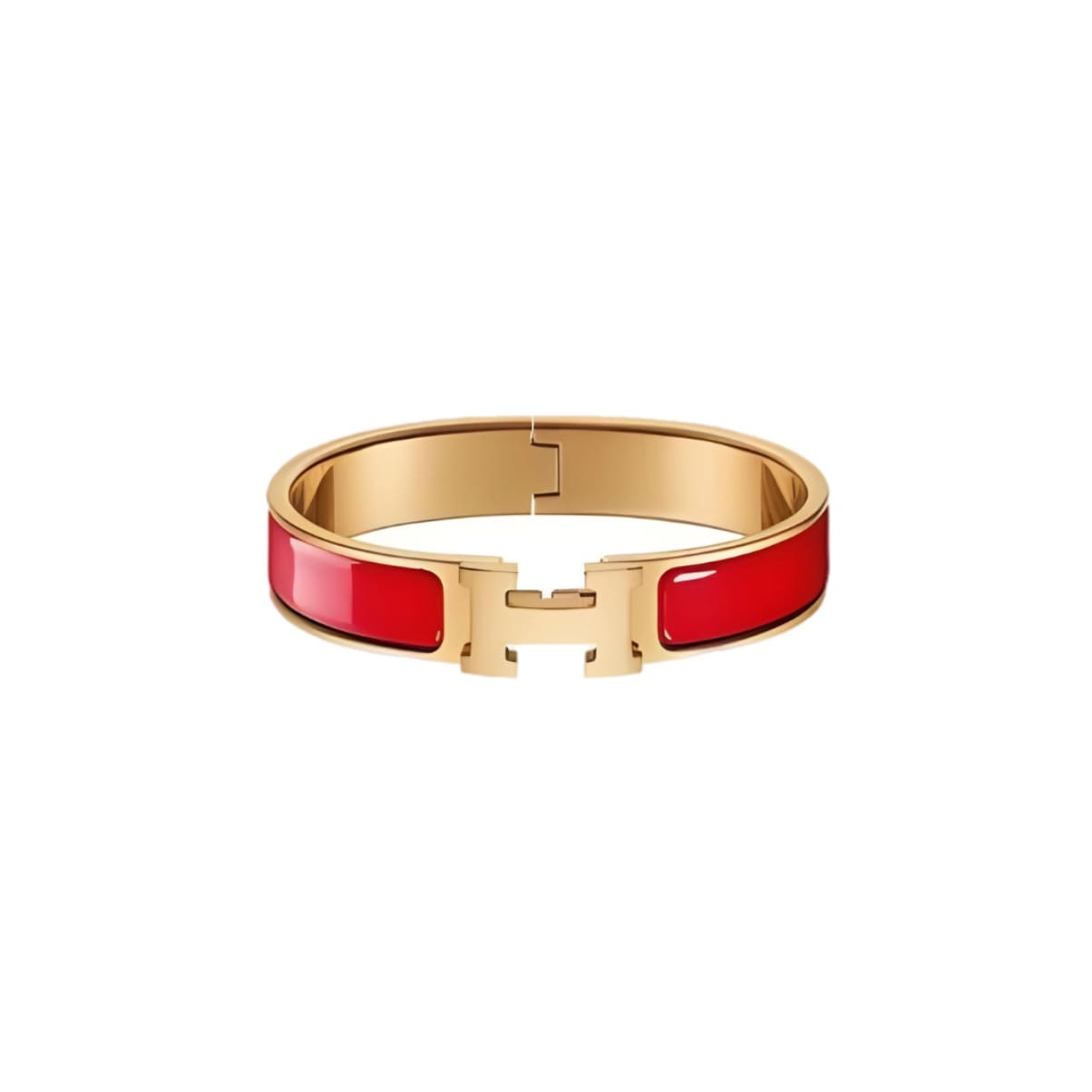 PULSERA CLIC H GOLD RED