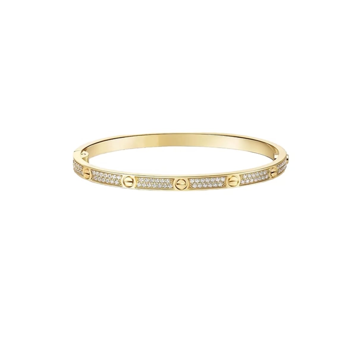 PULSERA LOVE DELGADA GOLD CON MICRO ZIRCONIAS