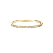 PULSERA LOVE DELGADA GOLD CON MICRO ZIRCONIAS