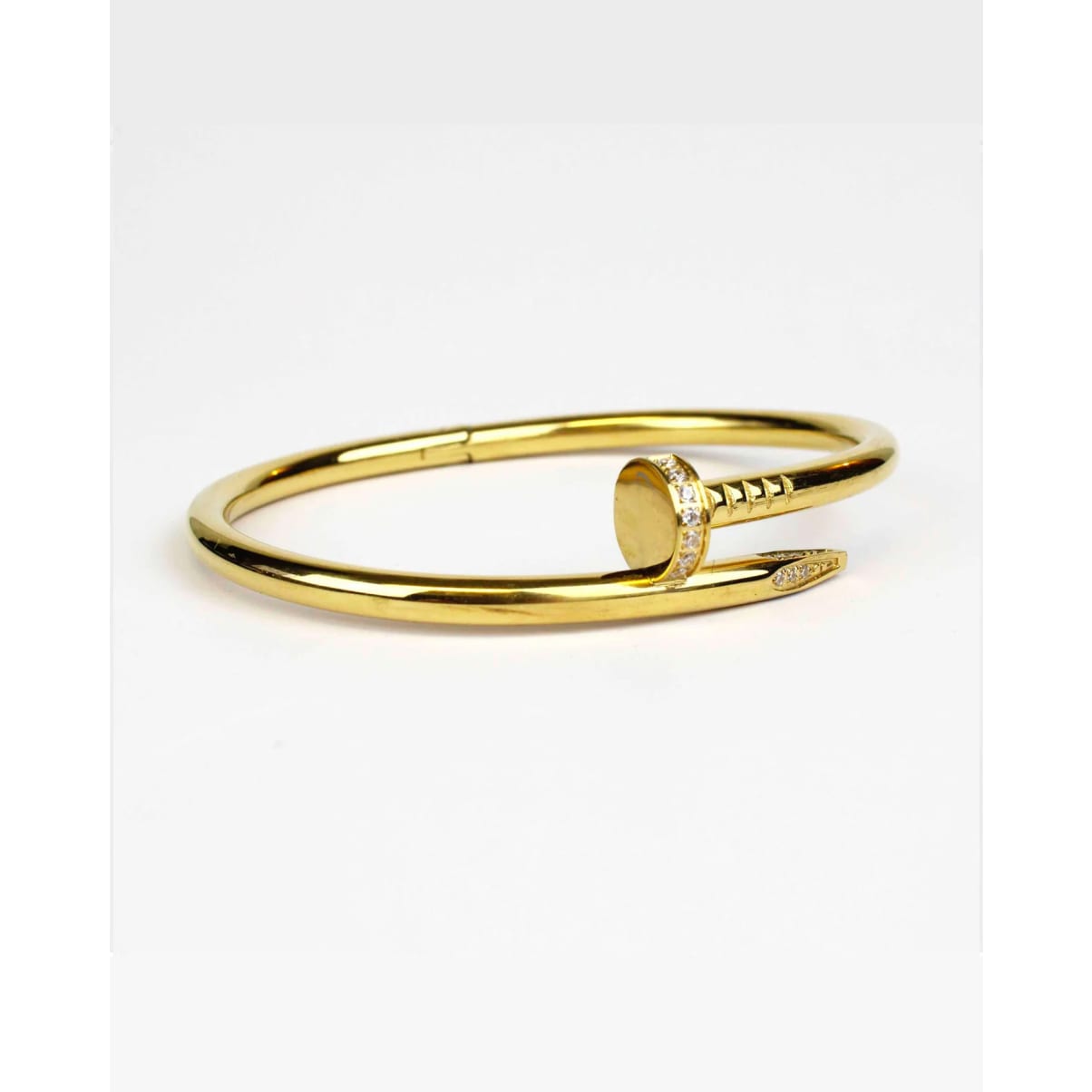 PULSERA CLAVO JUSTE UN CLOU CON ZIRCONIA GOLD