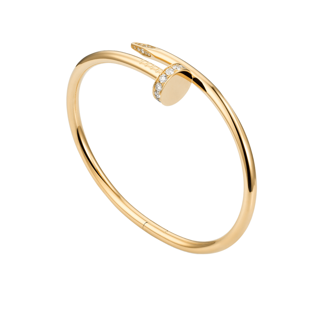 PULSERA CLAVO JUSTE UN CLOU CON ZIRCONIA GOLD
