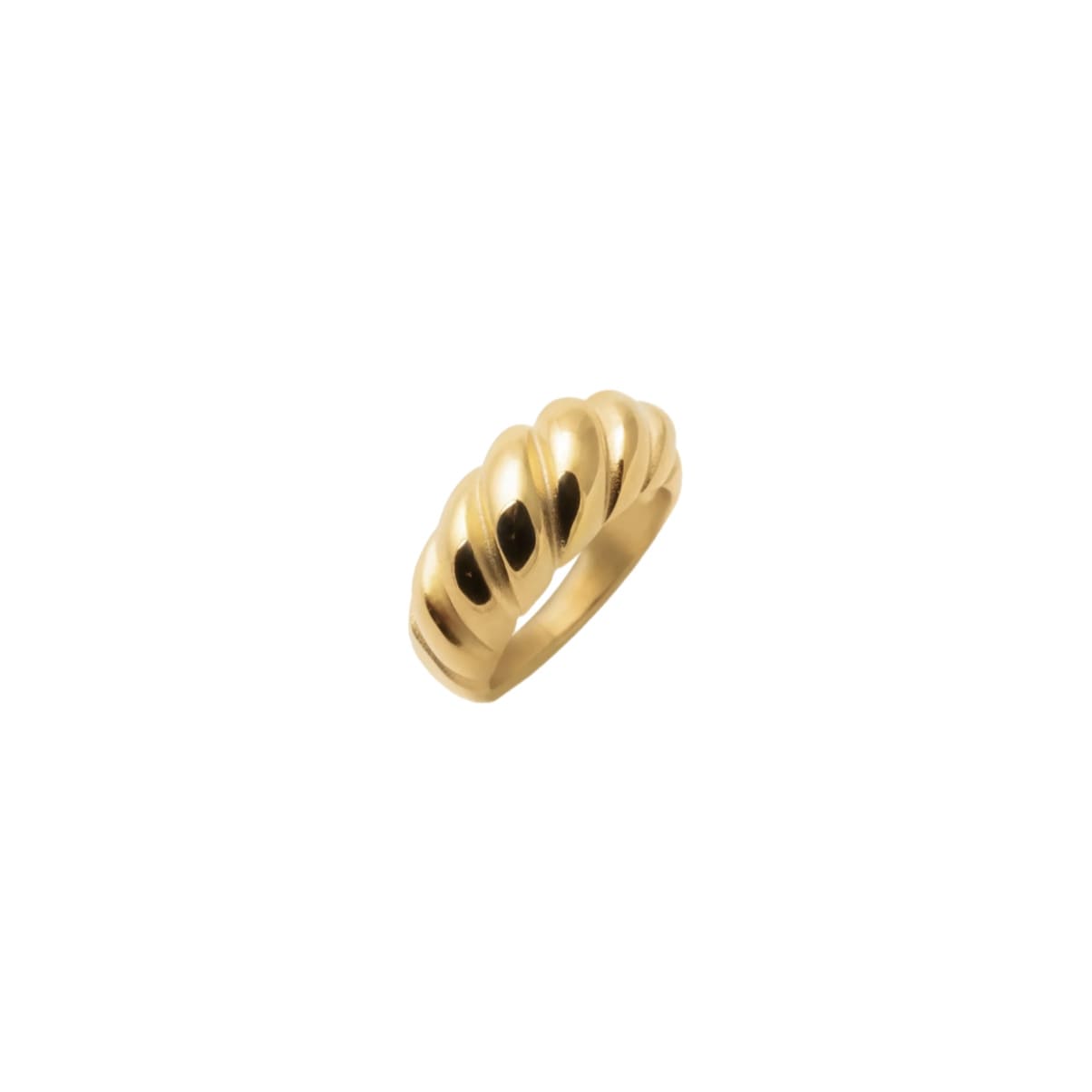 ANILLO WIDE SHELL GOLD